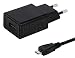Produktbild TÜV geprüfte 1.5A Ladegerät. 2.2 m kabel, kompatibel mit Nikkei Extreme X1. Schwarze netzLadegerät - netzteil mit ladekabel - datenkabel. Reise Ladegerät - ladeadapter mit GS Prüfzeichen. USB kabel - aufladekabel mit 1 jahr garantie auf diesem adapter.