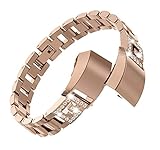 Uhrenband Uhrenarmband Männer und Frauen Diamantkette Stahlstreifen Smart Hollow Armband Uhrenarmband 175 * 40 mm (Gold)