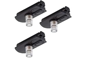 Litecraft Track Light Adapters for Ceiling Pendant Fittings in Black - 3 Pack