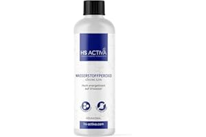 ‎HS ACTIVA ENERGETISIERTE VITALSTOFFE HS Activa® Wasserstoffperoxid 3.5 Prozent aus Deutschland - Hydrogen Peroxide Lösung H2O2 [250 ml WPO Bottle], Pharmazeutische Premium-Qualitätslösung, Perfekt zum Desinfizieren