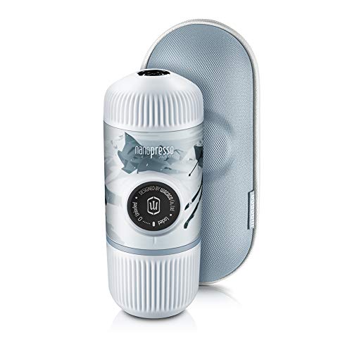 WACACO Nanopresso Portable Espresso Maker bundled with Protective Case, Upgrade Version of Minipresso, 18 Bar Pressure, Portable Travel Coffee Maker, Manually Operated (Nanopresso Journey Winter Ride)