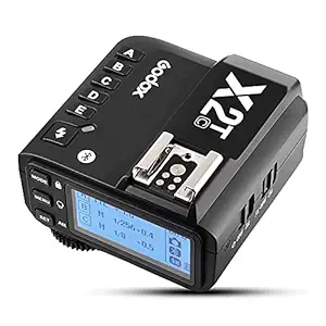Godox X2T-C TTL Wireless Flash Trigger for Canon, Bluetooth Connection, 1/8000s HSS, TCM Function, 5 Separate Group Buttons, Relocated Control-Wheel, Hotshoe Locking, AF Assist Light