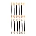 Nail Powder Mirror DANCINGNAIL 12 Colors 12 bottles Magic Mirror Chrome Effect Metallic Powder Set Nail Art Additive Pigment Sliver With 12pcsDual-head Sponge Pen
