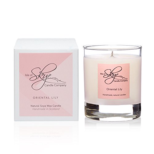 Candle Company Skye de la Isla de tamaño pequeño Oriental Lily Vaso para Cuarto de baño, Blanco
