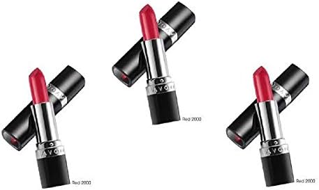 3 x Avon Ultra Colour Lipstick Red 2000