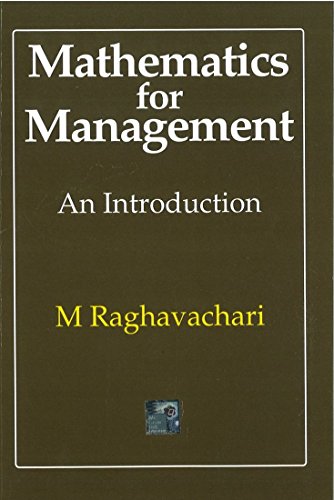 Mathematics for Management: An introduction RS.270 (49.00% Off) - Amazon