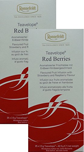 ronne feldt de teav Elope de 2 unidades de red berries - Aroma tisierter té de fruta - 2 x 25 x 2,5g teebtl.