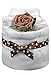 New 1 Tier Brown and White Nappy Cake for Unisex Baby - shower, maternity gift