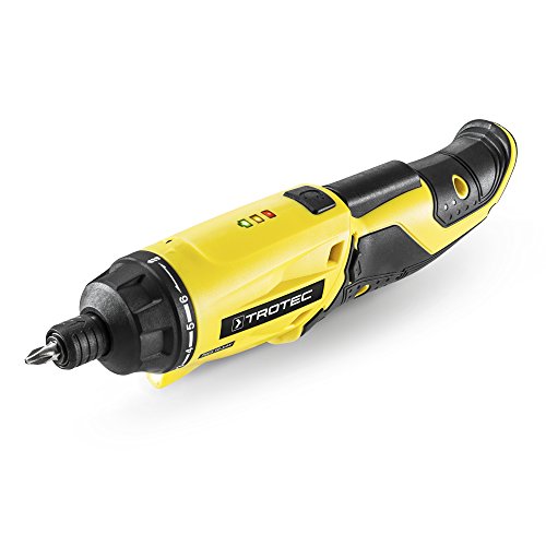 TROTEC Akku-Stabschrauber PSCS 10-3,6V, 3,6 V starker Lithium Ionen Akku, 2 Gang, 4 Nm, 6+1 Drehmomentstufen, 1,5 Ah, LED-Arbeitsleuchte (inkl. 26-teiliges Profi-Bit-Set und Koffer) - 2