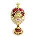 Produktbild Dadahuam Ei Schmuckschachtel, Faberge Stil Ei-förmige Schmuckschachtel klappbar Schmuck Ring Halter Sammler Figurine Boxen Kristalle