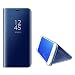 Produktbild Yobby Luxus Spiegel Hülle für Huawei Mate 20 Pro,Huawei Mate 20 Pro Handyhülle Technologie Überzug Durchsichtig Clever Aussicht Fenster Stand PC Flip Cover Schlank Schutzhülle-Blau