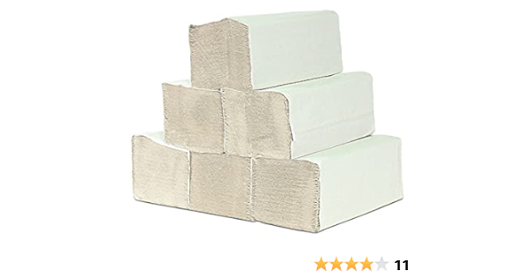 Papierhandtücher, Falthandtücher 1 Lagig , Natur-Weiß 5.000 Baltt :  Amazon.de: Drogerie & Körperpflege