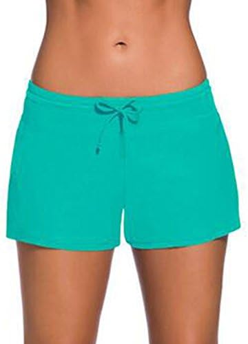 General Summer Beach Leisure Vacation Split Swimsuits Sexy Split One-Piece Wild Low-Waist Swimming Trunks(S-XXXL) (L, Blue-Green)