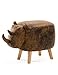 Produktbild LWTNB STOOL Hocker Kinder Kreative Massivholz Sofa Hocker Tür Schuh Hocker Cartoon Tier Sitzen Hocker Nashorn ONLY Sold by LWTNB (Color : D)
