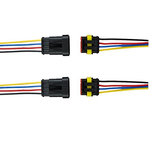 qiorange 5pcs 1 - 6 Pin cavo connettore Spina impermeabile connettore rapido auto camion auto