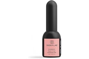 Didier Lab - Premium Base Rubber para Uñas Japanese Pink - Libre de HEMA y TPO - UV LED Esmalte Semipermanente Rosa - Rubber Base Coat Pintauñas Gel - Pintauñas Permanentes para Lampara - 10ml