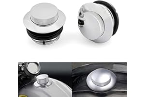 ‎BRUCE & SHARK Bruce & Shark Chrom-Pop-Up-Tankdeckel-Set für Tank 82-Up Sportster Chopper