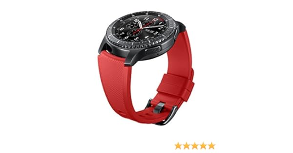 samsung gear s3 frontier red strap