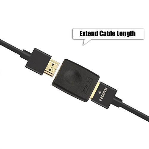 VCE (3 PACK) Vergoldete HDMI Buchse Adapter,High Speed HDMI Buchse Koppler 3D & 4K-Auflösung - 6