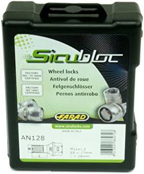 1 Set Rim Locks Anti-Theft M14 x 1.5 Sicubloc SW 19 CONE by Farad/Wheel Nuts/Made in Italy/Alloy/Schutz/Wheel/Alloy Rims/Audi Fiat Mercedes Renault Seat Skoda Volkswagen Volvo/A1/A2/A3/A4/TT/A8/Q5 Ducato/Class A/B/C/E/S/Sprinter/Vito SLK/Laguna/Master/Megane/Ibiza/Leon/Toledo/Fabia/Octavia/Polo/Golf/Bora/Passat T4 SHARAN/T5 Crafter S70 V70/Fuse and/