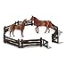Produktbild Schleich Morgan Horse Familie (13869 + 13870) + 42304 Gatter