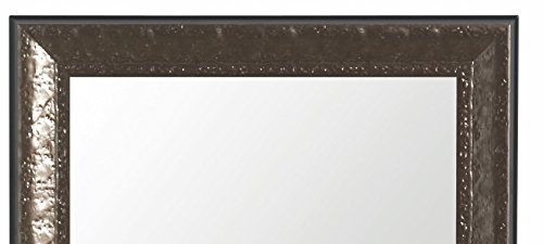 Wandspiegel MARICA 40×80 cm anthrazit Spiegel Facette silber Schminkspiegel grau - 2
