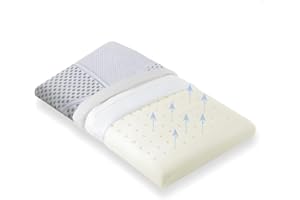 DOLCI SOGNI Cuscino Lettino Bambino 50x30x5,5 per Bambini sopra 2 Anni - Cuscino Bambini Morbido e Traspirante per Nanna Sicura - 100% Memory Foam Naturale OEKO-TEX®