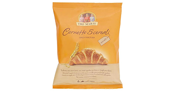 Tre Marie Cornetti 5 Cereali, 6 x 55g (Surgelato) : Amazon.it: Alimentari e  cura della casa