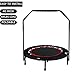 Produktbild Buano Tragbare Faltbare Eignungs-Trainings-Mini Rebounder-Trampoline 40 Zoll-maximale Last 300lbs mit justierbarem Handlauf für Innengarten-Trainings-Cardio-Übung (Rot1)