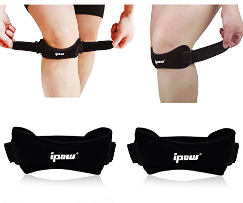 Ipow 2-Stück Kniegurt Jumper Patella Bandage (schwarz) - 6