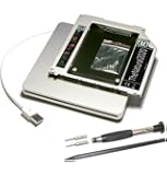 HDD/SSD SATA III caddy for Apple MacBook (Pro) replaces SuperDrive + slot-in USB case for SuperDrive - 9.5 mm (SATA - SATA) - TheNatural2020