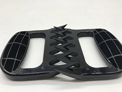 Belmalia 1 Paar Fleisch-Krallen ► Verstärkte Version ◄ Spitzen aus Kunststoff-Vollmaterial – Fleischgabeln Bärentatzen Grill BBQ Pulled Pork Schwarz - 5