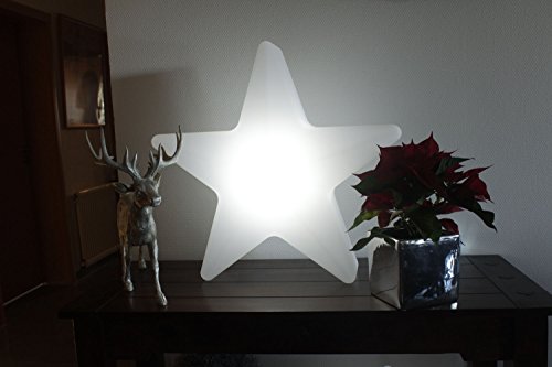 Preisvergleich Produktbild Design Leuchten "Arnusa Oasis Lights" LED Weihnachtsstern mit Fernbedienung Tischlampe Stehlampe (Stern 60 cm)