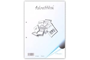 HANDELSAGENTUR SIEBOLDT A4 Schreibblock für die Grundschule, 80g/qm, gelocht (Lineatur 3)