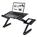 Produktbild Czqlcyl Foldable Laptop Table - Ergonomic Portable TV Bed Lapdesk Tray PC Table Rack Laptop Table Desktop Stand with Mouse Platform (with Cooling Fan)