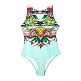Trajes de baño de Moda para Mujer Estampado de una Pieza Traje de baño...