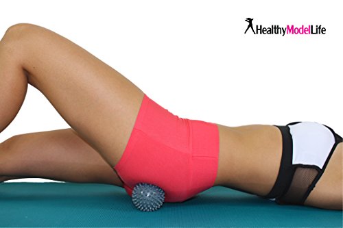 Premium Massageball mit Noppen – Besonders empfohlen für Plantarfasziitis & Reflexzonenmassage – Silber - 5