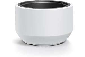 Tymar Macetero con Inserto, macetero de plástico, macetero, macetero Grande(Blanc HEOS,ø 40 cm)