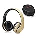 Produktbild Bluetooth Kopfhrer Over Ear,Kabellose Headset Stereo Wireless Bluetooth-Kopfhrer mit Mikrofon Klappbares Design f¨¹r Android, PC und Andere Bluetooth by WorWoder (Gold)