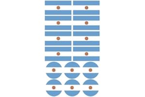 HABERDASHERY ONLINE 28 Pegatinas bandera de Argentina. Stickers para bicicletas, motos, accesorios (ARGENTINA)