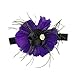 DDLBiz 5PCS Lovely Unusual Angel Girls Baby New Feather Flowers Hairband Headbands with Bowknot Flowers Hair Accessory (Purple)