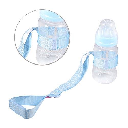 Universal Baby Stroller Strap Anti-slip Belt Holder for Cups, Bottles, Drinks, Toys (Blue)