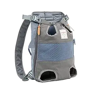 NALXBI Pet Carrier Backpack, Adjustable Pet Front Carrier Travel Bag, Breathable Head-Out and Legs-Out Backpack Carrier for Small Dogs and Cats