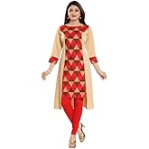 Keshubaba Womens Crepe Regular fit Straight Casual Wear Designer Cut Kurti for Girls (Maroon) |Kurti Tops | Short Kurti | Sho