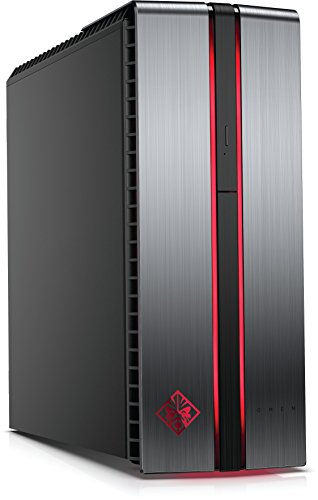 OMEN by HP (870-155ng) Gaming Desktop PC (Intel Core i7-6700, 16 GB RAM, 256 GB SSD, 1 TB HDD, NVIDIA GeForce GTX 1070, Windows 10 Home 64) Metall Optik - 2
