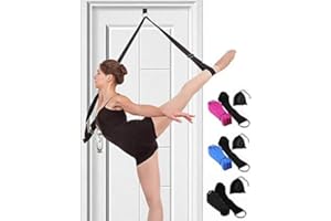 MANCO LUELLA Leg Stretcher Band on Door - Get More Flexible - Ballet Yoga Pilates Flexibility Trainer To Improve Leg Stretching - Perfect Home Portable Equipment For Dance Gymnastic Exercise taekwondo & MMA