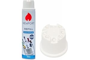 ezkart | Newport Gas For Lighters - 300ml Newport Gas Compatible with All Lighters | Ideal for Various Purpose like BBQ, Candle, Camping, Gas, Kitchen, Cooking Lighter