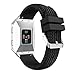 Produktbild Armband für Fitbit Ionic , FEITONG Silikon Uhrenarmband Zubehör Rad Pattern Sport Uhren Straps für Fitbit Ionic (140-210mm, Schwarz)