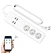 Produktbild MENGZF Smart SteckdosenleisteWifi, Intelligente Mehrfachsteckdose Wechseln 2500W/10A,Smart Stecker mit 3 AC Steckern/4USB-Anschluss Kompatibel mit Amazon Alexa/Google Home/iOS/Android gesteuert