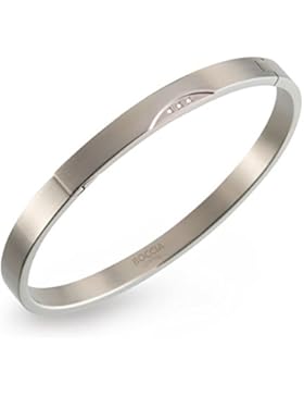 Boccia Damen-Armreif Titan mattiert Diamant (0.015 ct) weiß Brillantschliff - 03006-02